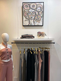 Black-and-white gallery wall