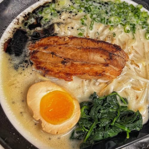 Silverlake Ramen bowl with egg and chashu