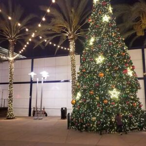 Iconic Holiday tree in downtown burbank